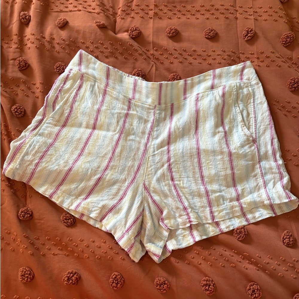 GAP Linen Striped Women's Pull on Shorts